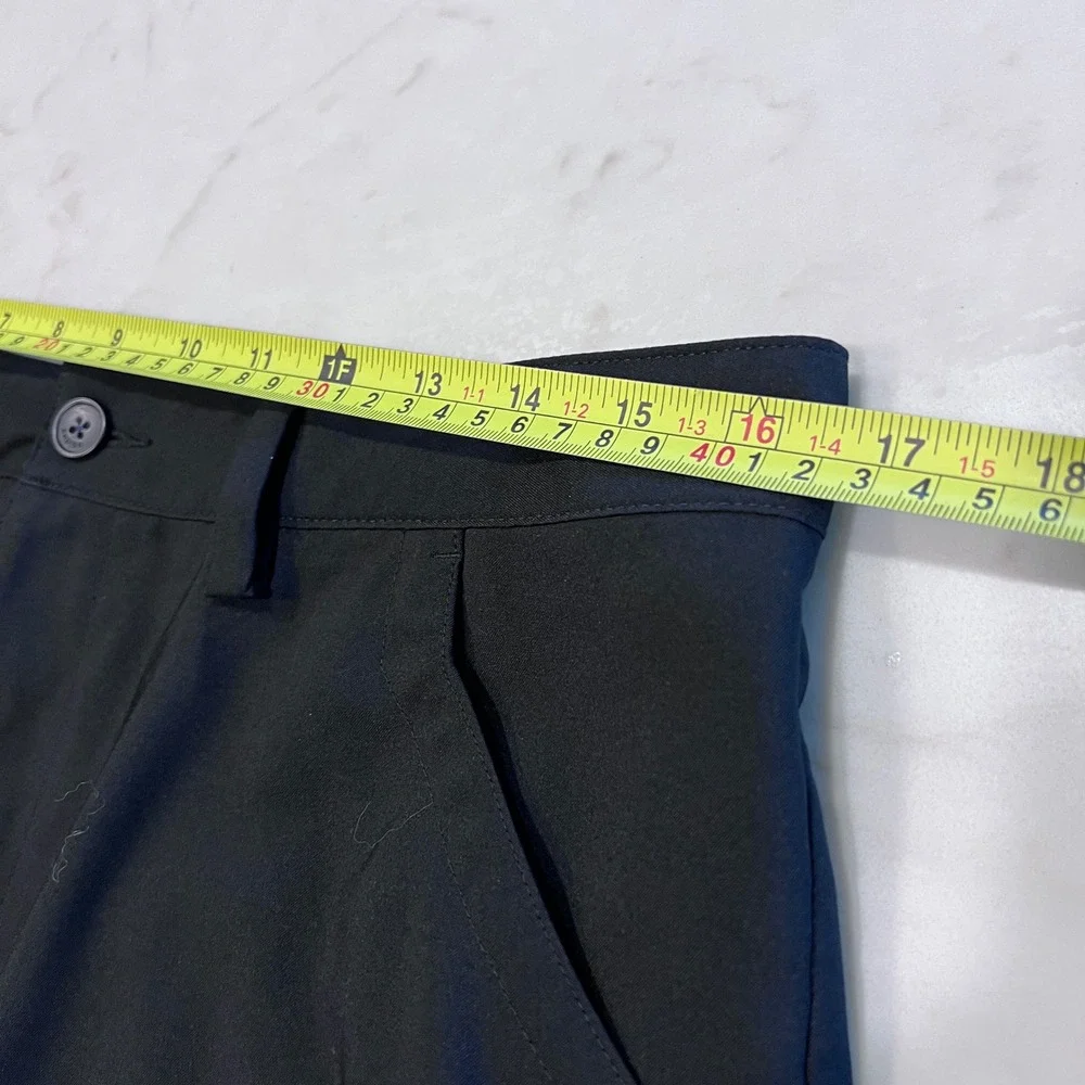 Adidas Mens Black Golf Shorts Performance‎ Flat Front Size 32